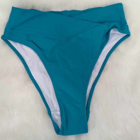 HALARA SWIMWEAR Crossover Bikini Bottom Swimsuit | SMALL - Picture 2 of 8